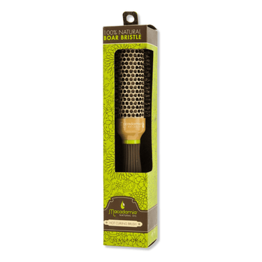 MACADAMIA OIL_Hot Curling Brush Natural Boar Bristle_Cosmetic World